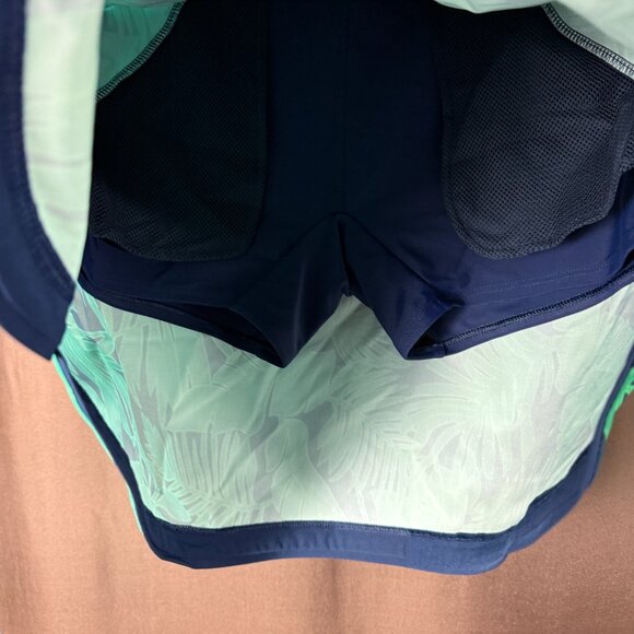 Lands' End Women's 4 Elastic Waist Quick Dry Active Board Skort Swim Skirt Navy/ - Picture 4 of 11